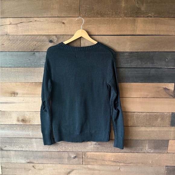 Western Bull Skull Sweater Desert Graphic Knit Pullover - Picture 15 of 16